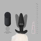 Plug anal vibrant avec fourrure
