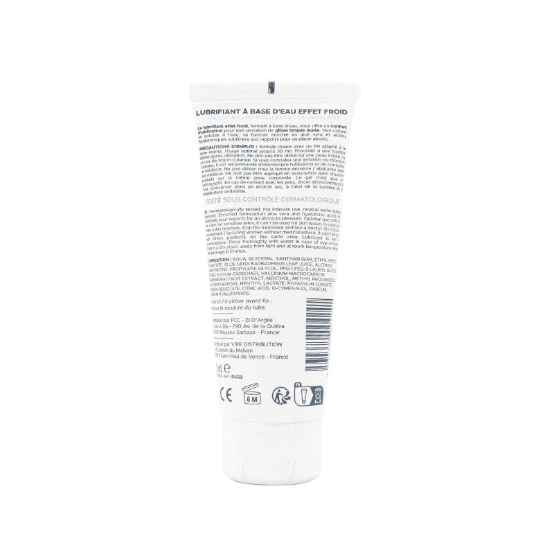 Gel Lubrifiant Effet Froid