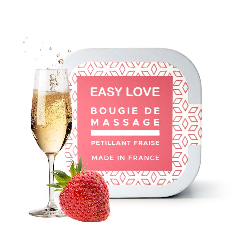 Bougie De Massage - Fraise