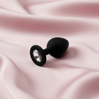 Plug Anal Bijou sur fond de soie rose